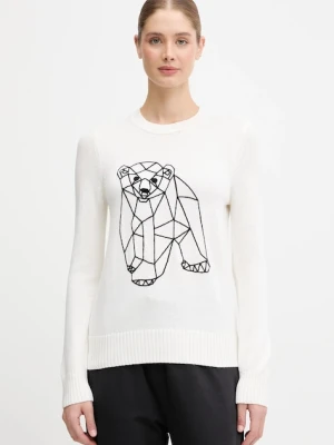 EA7 Emporio Armani sweter damski kolor beżowy AF17574.7W000700