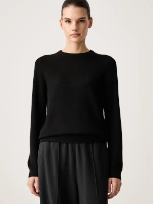 EA7 Emporio Armani sweter damski z dodatkiem wełny czarny