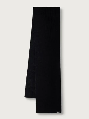 EA7 Emporio Armani szalik z wełną czarny