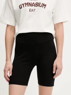 EA7 Emporio Armani szorty damskie kolor czarny gładkie medium waist AF12484.7W000112