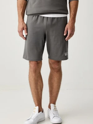 EA7 Emporio Armani szorty dresowe męskie bawełniane szary