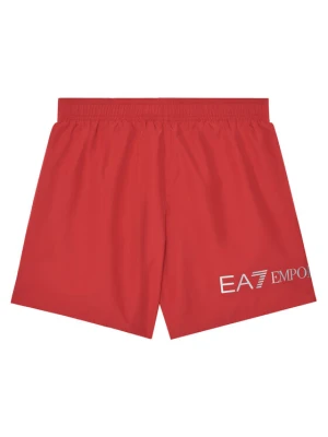 EA7 Emporio Armani Szorty kąpielowe 7B000109 AF13049 M5023 Czerwony Regular Fit