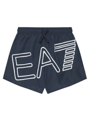 EA7 Emporio Armani Szorty kąpielowe 7B000109 AF17231 UB102 Granatowy Regular Fit