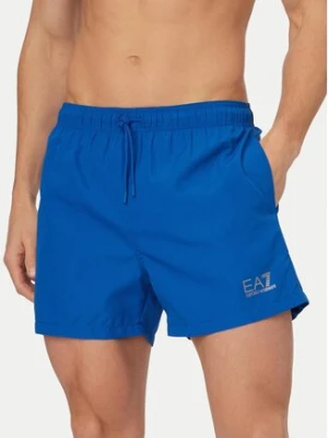 EA7 Emporio Armani Szorty kąpielowe 7M001677 AF13019 MB015 Niebieski Regular Fit