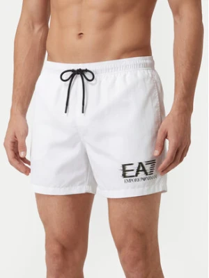 EA7 Emporio Armani Szorty kąpielowe 7M001678 AF21069 U0002 Biały Regular Fit