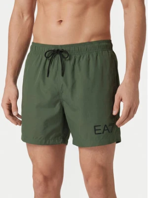 EA7 Emporio Armani Szorty kąpielowe 7M002000 AF13049 M7185 Zielony Regular Fit