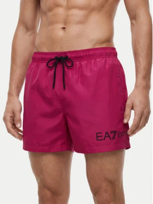 EA7 Emporio Armani Szorty kąpielowe 7M002000 AF13049 MA102 Różowy Regular Fit