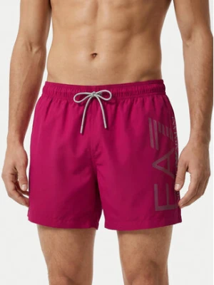 EA7 Emporio Armani Szorty kąpielowe 7M002001 AF14497 MA090 Różowy Regular Fit