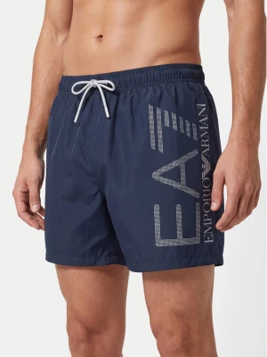 EA7 Emporio Armani Szorty kąpielowe 7M002001 AF14497 MB010 Granatowy Regular Fit