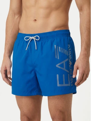 EA7 Emporio Armani Szorty kąpielowe 7M002001 AF14497 MB015 Niebieski Regular Fit