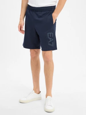 EA7 Emporio Armani Szorty Mężczyźni Bawełna niebieski jednolity,