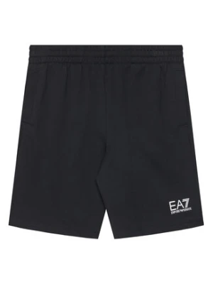 EA7 Emporio Armani Szorty sportowe 7B000026 AF10380 UC001 Czarny Regular Fit