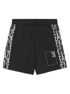 EA7 Emporio Armani Szorty sportowe 7B000077 AF10380 UC001 Czarny Regular Fit