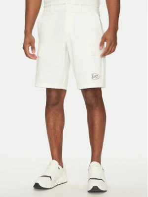EA7 Emporio Armani Szorty sportowe 7M000196 AF13554 U0005 Biały Regular Fit