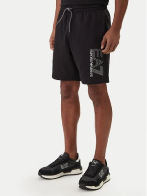 EA7 Emporio Armani Szorty sportowe 7M001315 AF13512 Czarny Regular Fit