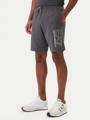 EA7 Emporio Armani Szorty sportowe 7M001315 AF13512 Szary Regular Fit