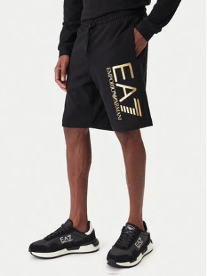 EA7 Emporio Armani Szorty sportowe 7M001414 AF22266 MC004 Czarny Regular Fit