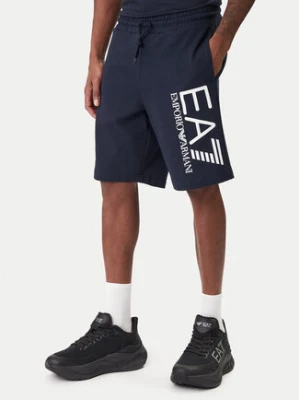 EA7 Emporio Armani Szorty sportowe 7M001414 AF22266 UB102 Granatowy Regular Fit