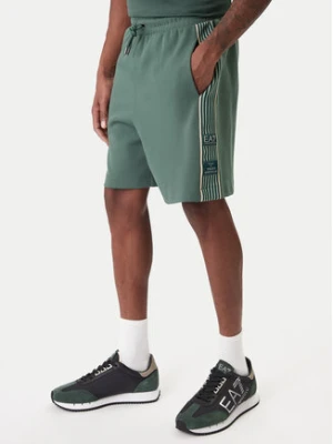 EA7 Emporio Armani Szorty sportowe 7M001501 AF12660 U7260 Zielony Regular Fit
