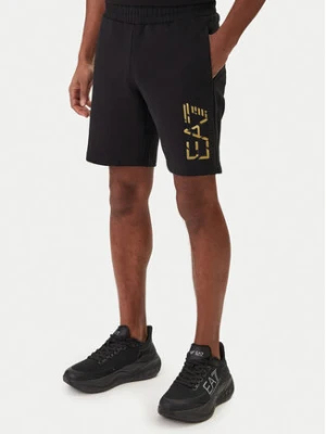 EA7 Emporio Armani Szorty sportowe 7M001564 AF17787 Czarny Regular Fit