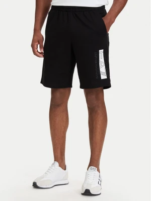 EA7 Emporio Armani Szorty sportowe 7M002421 AF13512 MC001 Czarny Slim Fit
