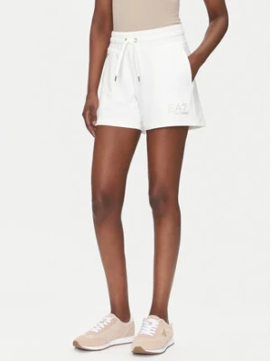 EA7 Emporio Armani Szorty sportowe 7W000269 AF12482 U0005 Biały Regular Fit