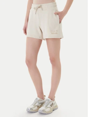 EA7 Emporio Armani Szorty sportowe 7W000269 AF12482 U1088 Beżowy Regular Fit