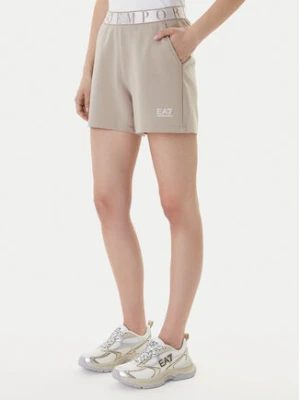 EA7 Emporio Armani Szorty sportowe 7W001153 AF12501 U6225 Beżowy Regular Fit