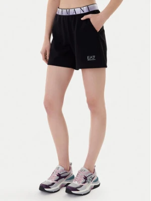 EA7 Emporio Armani Szorty sportowe 7W001153 AF12501 UC001 Czarny Regular Fit