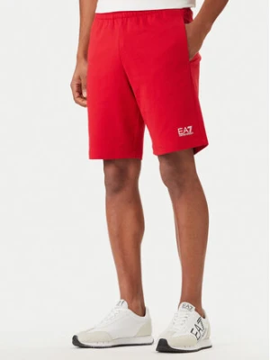 EA7 Emporio Armani Szorty sportowe 8NPS65 PJVRZ U5072 Czerwony Regular Fit