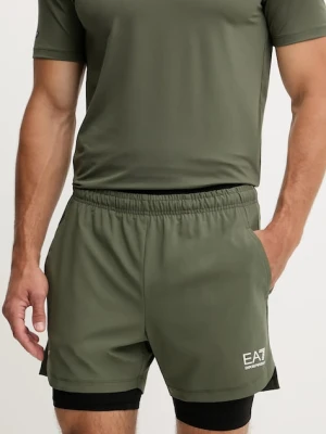 EA7 Emporio Armani szorty treningowe męskie kolor zielony PNBXZ.8NPS09