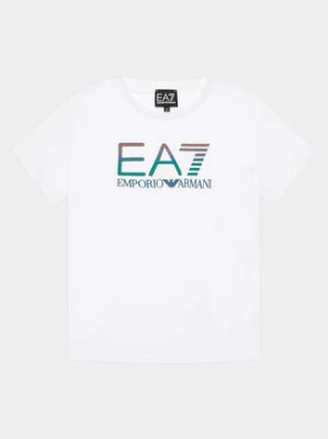 EA7 Emporio Armani T-Shirt 3DBT53 BJ02Z 1100 Biały Regular Fit
