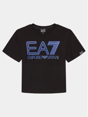 EA7 Emporio Armani T-Shirt 3DBT57 BJ02Z 1200 Czarny Regular Fit