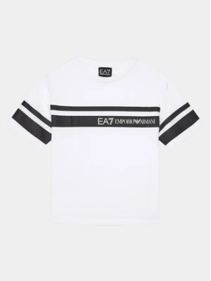EA7 Emporio Armani T-Shirt 3DBT58 BJ02Z 1100 Biały Regular Fit