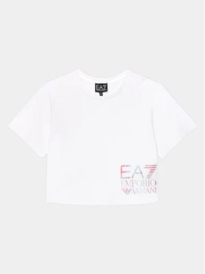 EA7 Emporio Armani T-Shirt 3DFT04 FJLIZ 1100 Biały Regular Fit