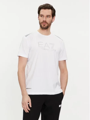 EA7 Emporio Armani T-Shirt 3DPT29 PJULZ 1100 Biały Regular Fit