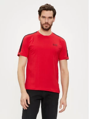 EA7 Emporio Armani T-Shirt 3DPT35 PJ02Z 1461 Czerwony Regular Fit