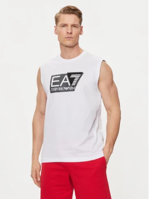 EA7 Emporio Armani T-Shirt 3DPT80 PJ02Z 1100 Biały Regular Fit