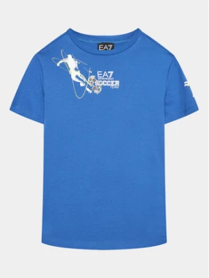 EA7 Emporio Armani T-Shirt 3RBT61 BJ02Z 1538 Niebieski Regular Fit