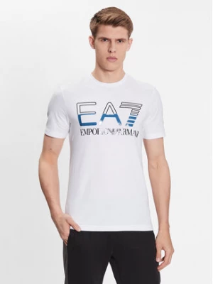 EA7 Emporio Armani T-Shirt 3RPT07 PJLBZ 1100 Biały Regular Fit