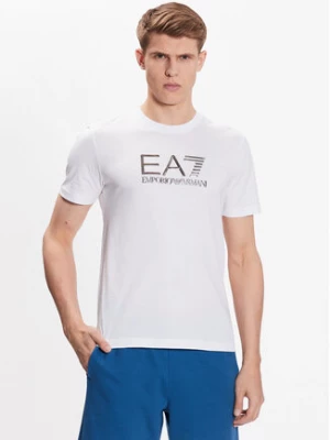 EA7 Emporio Armani T-Shirt 3RPT71 PJM9Z 1100 Biały Regular Fit