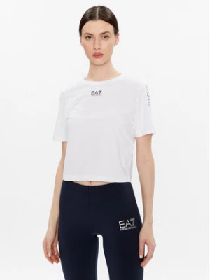 EA7 Emporio Armani T-Shirt 3RTT14 TJFKZ 0102 Biały Regular Fit