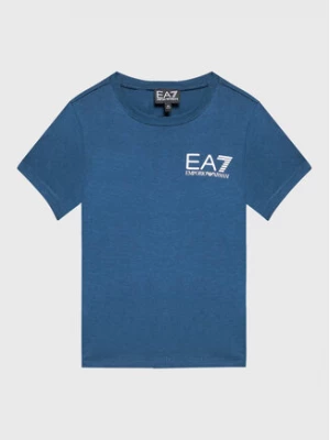 EA7 Emporio Armani T-Shirt 6LBT62 BJ02Z 1568 Niebieski Regular Fit