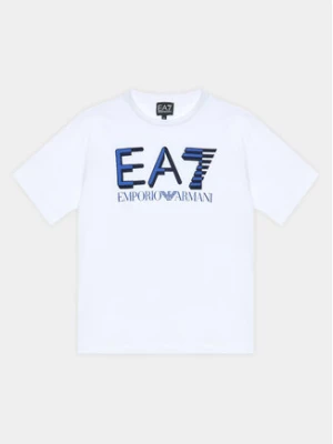 EA7 Emporio Armani T-Shirt 6RBT58 BJ02Z 1100 Biały Regular Fit