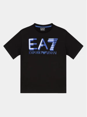 EA7 Emporio Armani T-Shirt 6RBT58 BJ02Z 1200 Czarny Regular Fit