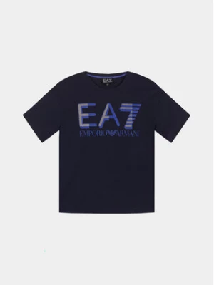 EA7 Emporio Armani T-Shirt 6RBT58 BJ02Z 1554 Granatowy Regular Fit