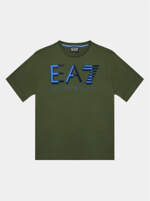 EA7 Emporio Armani T-Shirt 6RBT58 BJ02Z 1845 Zielony Regular Fit