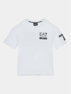 EA7 Emporio Armani T-Shirt 6RBT60 BJ7CZ 1100 Biały Regular Fit