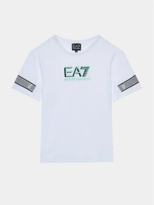 EA7 Emporio Armani T-Shirt 6RBT68 BJ02Z 1100 Biały Regular Fit