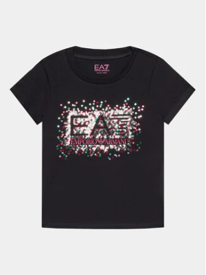 EA7 Emporio Armani T-Shirt 6RFT14 FJ2HZ 1200 Czarny Regular Fit